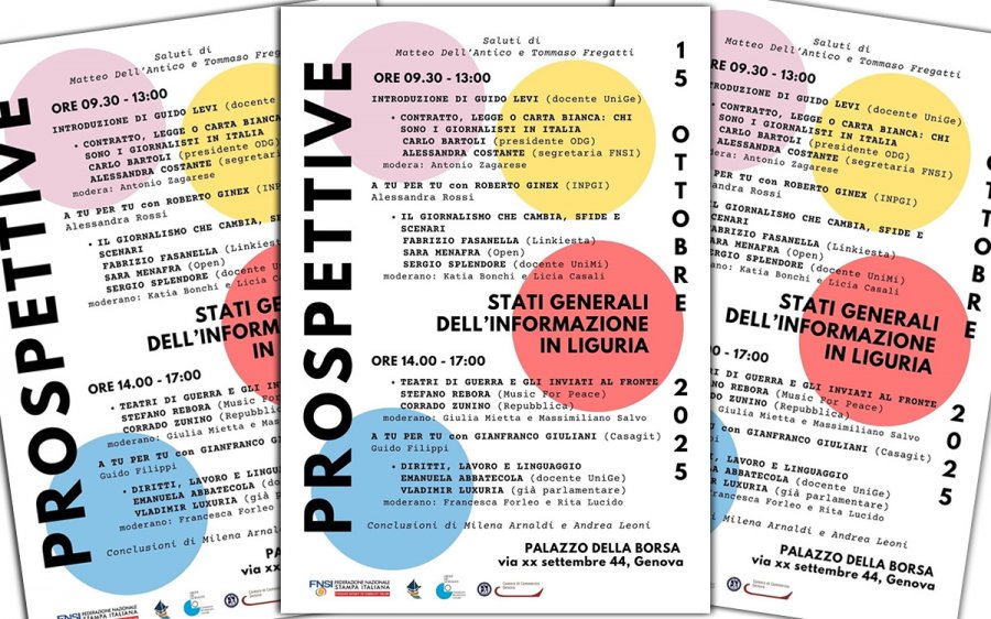 Casagit Salute agli Stati Generali dell’Informazione in Liguria